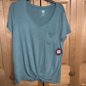 new with tags light blue relaxed SO pocket tee